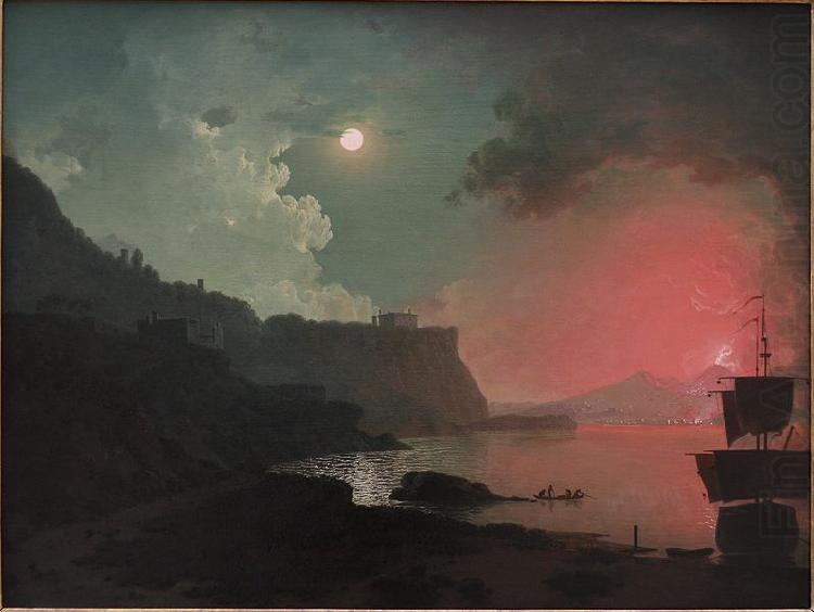 Joseph wright of derby Vesuvius from Posellipo china oil painting image